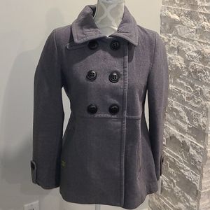 Soia & Kyo grey wool pea coat
